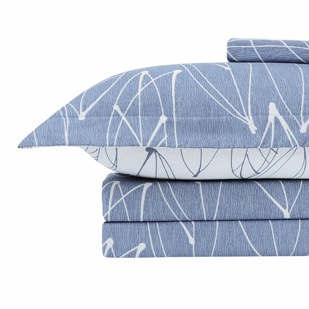 Modern Foliage Reversible Duvet Cover Set