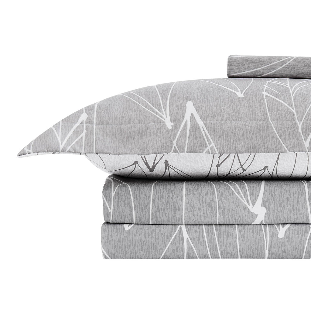 Modern Foliage Reversible Duvet Cover Set