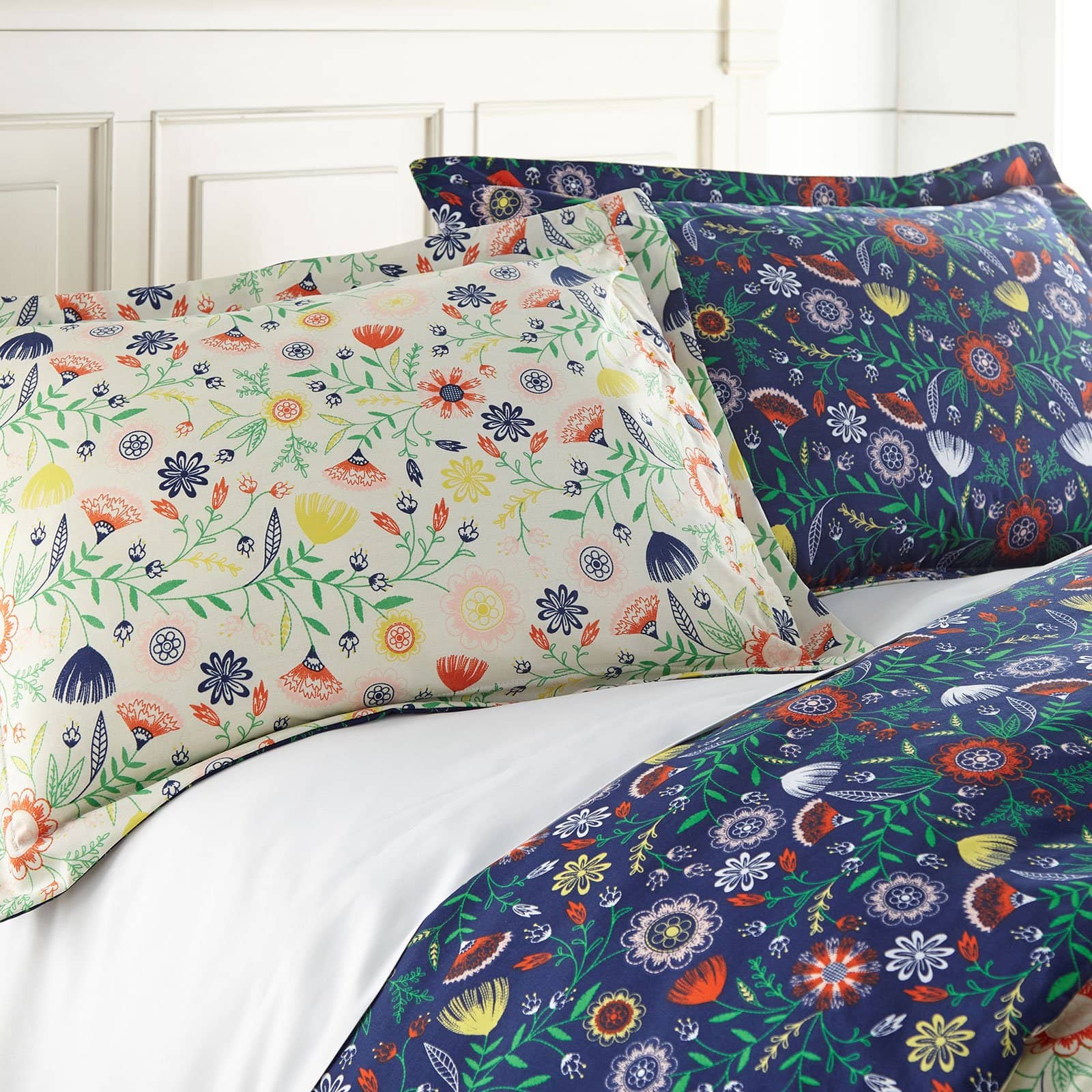 Boho Bloom Reversible Duvet Cover Set