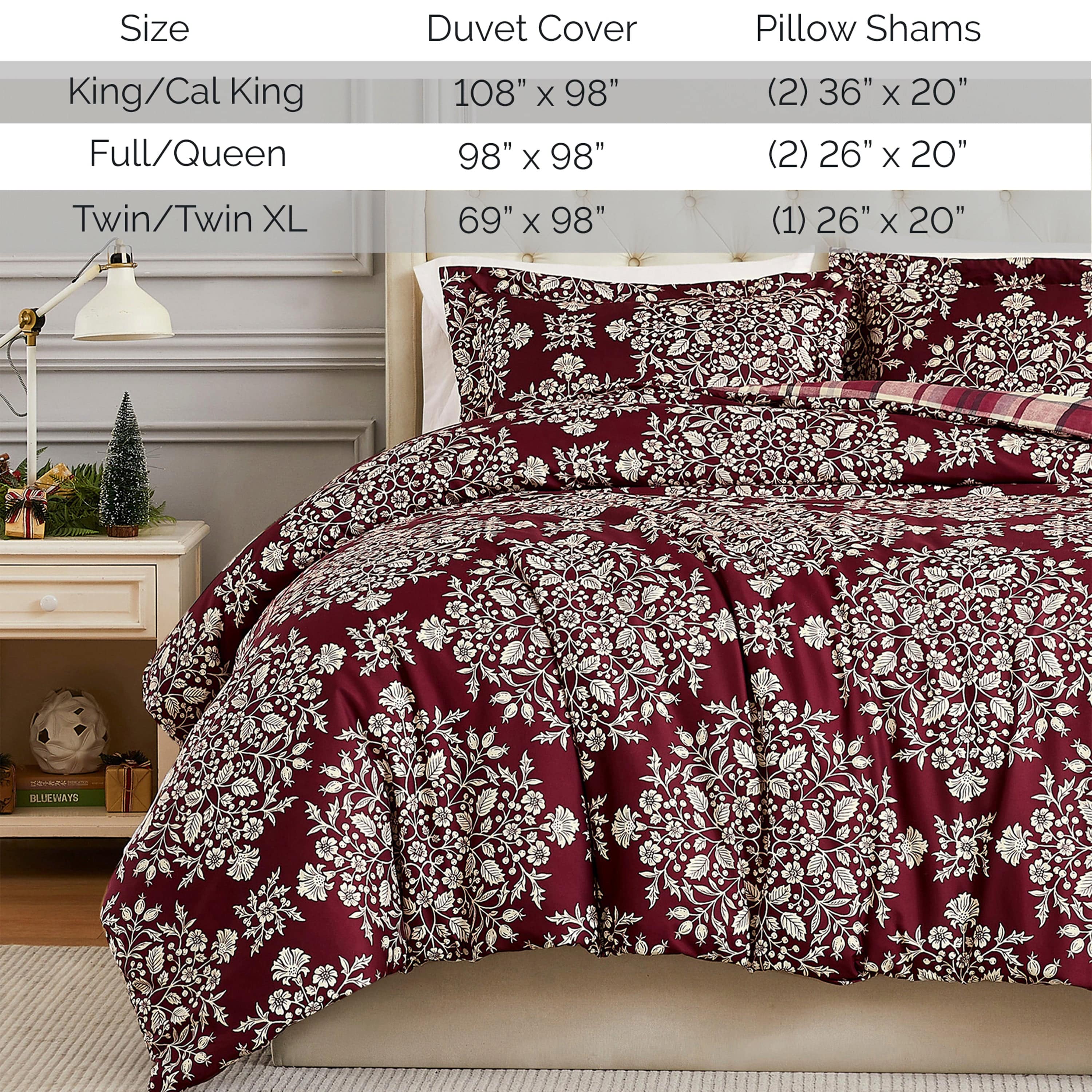 Christmas Carol Reversible Duvet Cover Set