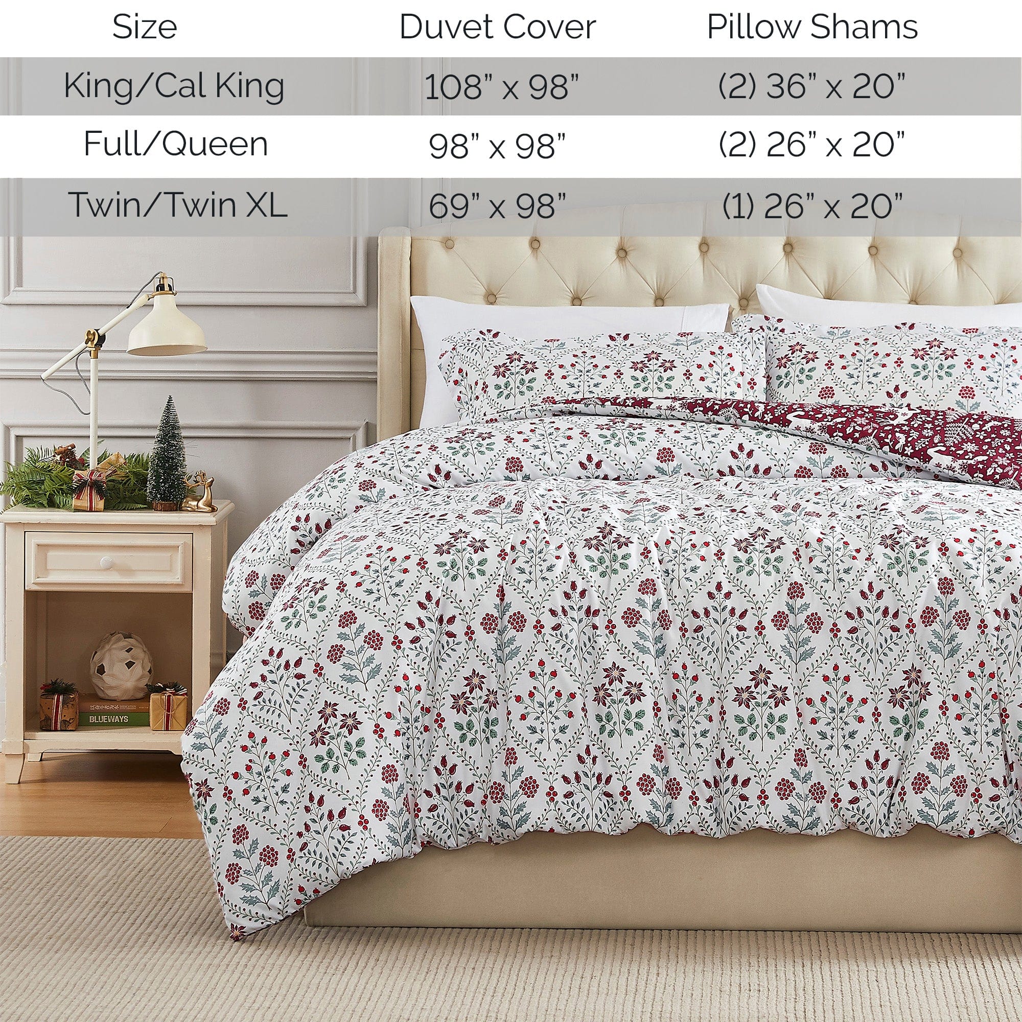 Holiday Harmony Reversible Duvet Cover Set