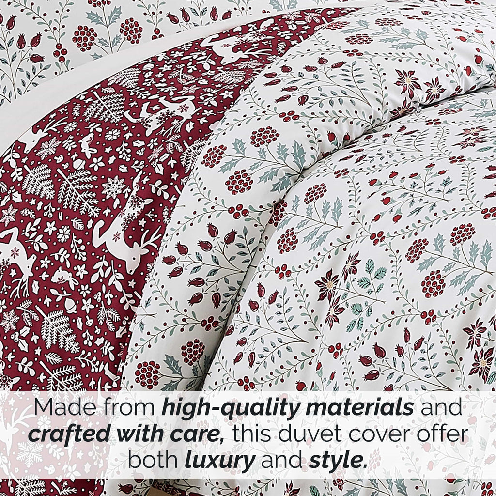 Holiday Harmony Reversible Duvet Cover Set