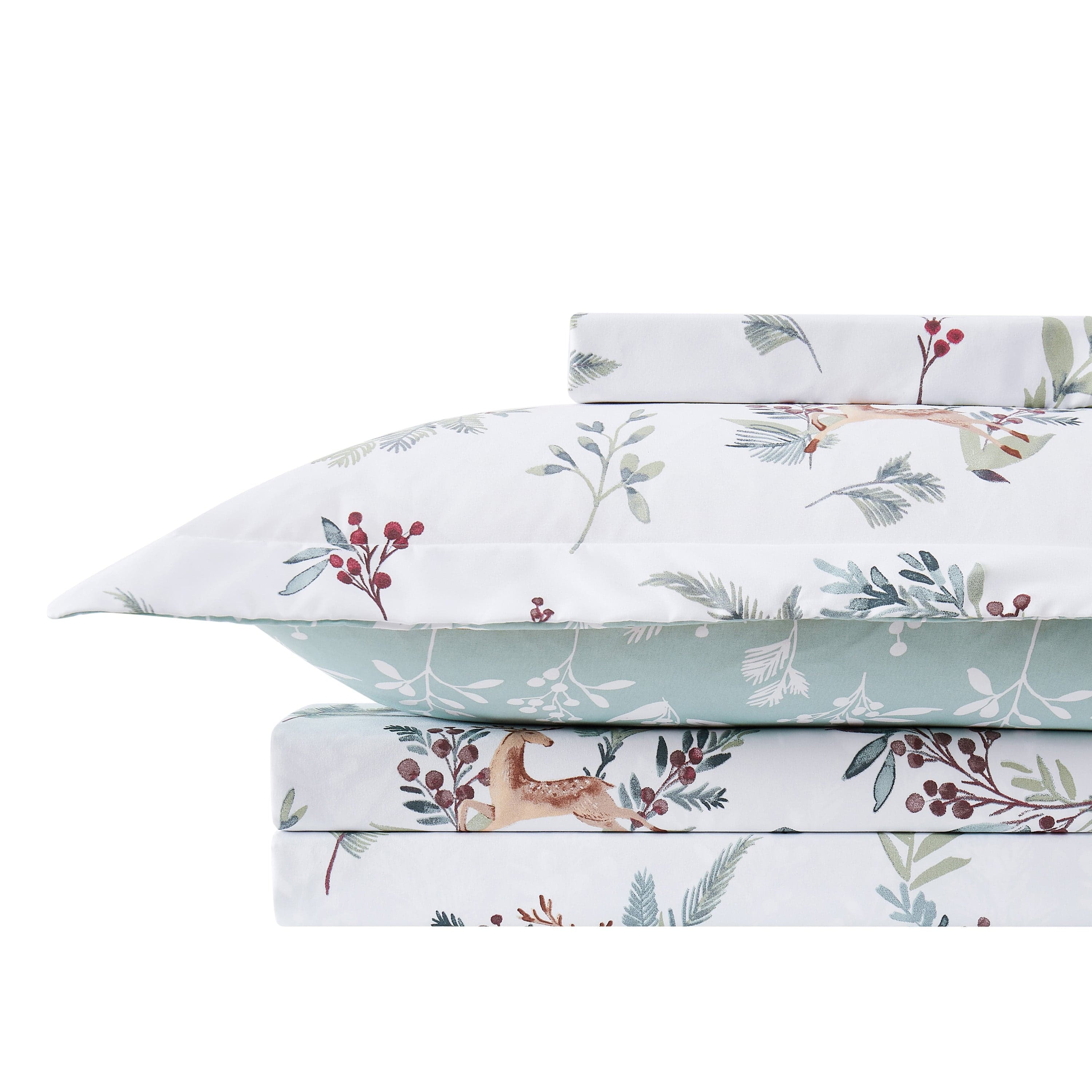 Happy Holidays Reversible Duvet Cover Set