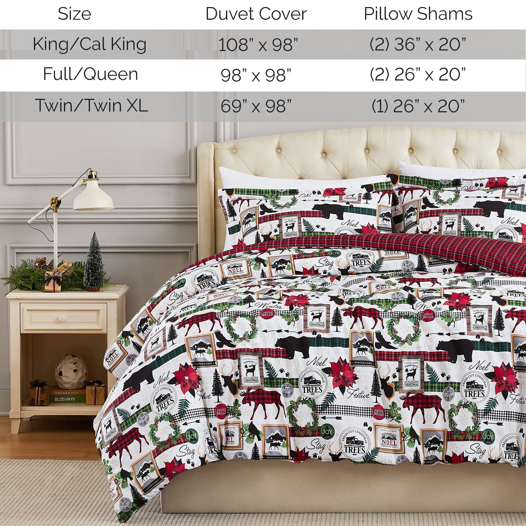 Merry Town Reversible Duvet Cover Set