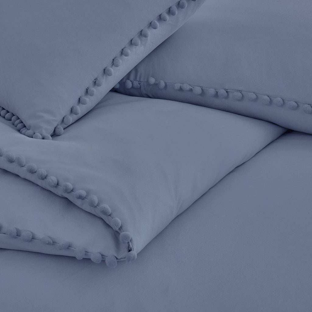 Pom-Pom Duvet Cover Set