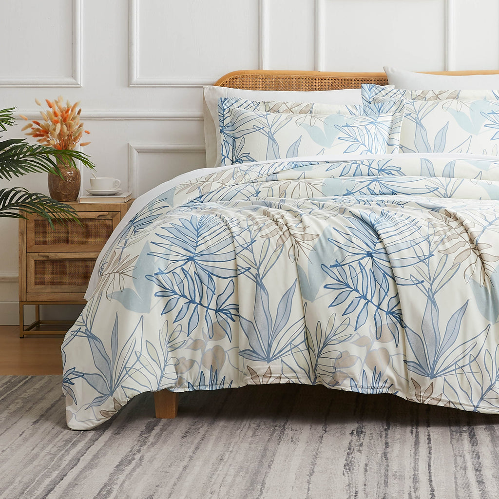 Tropic Leaf Duvet Cover Set