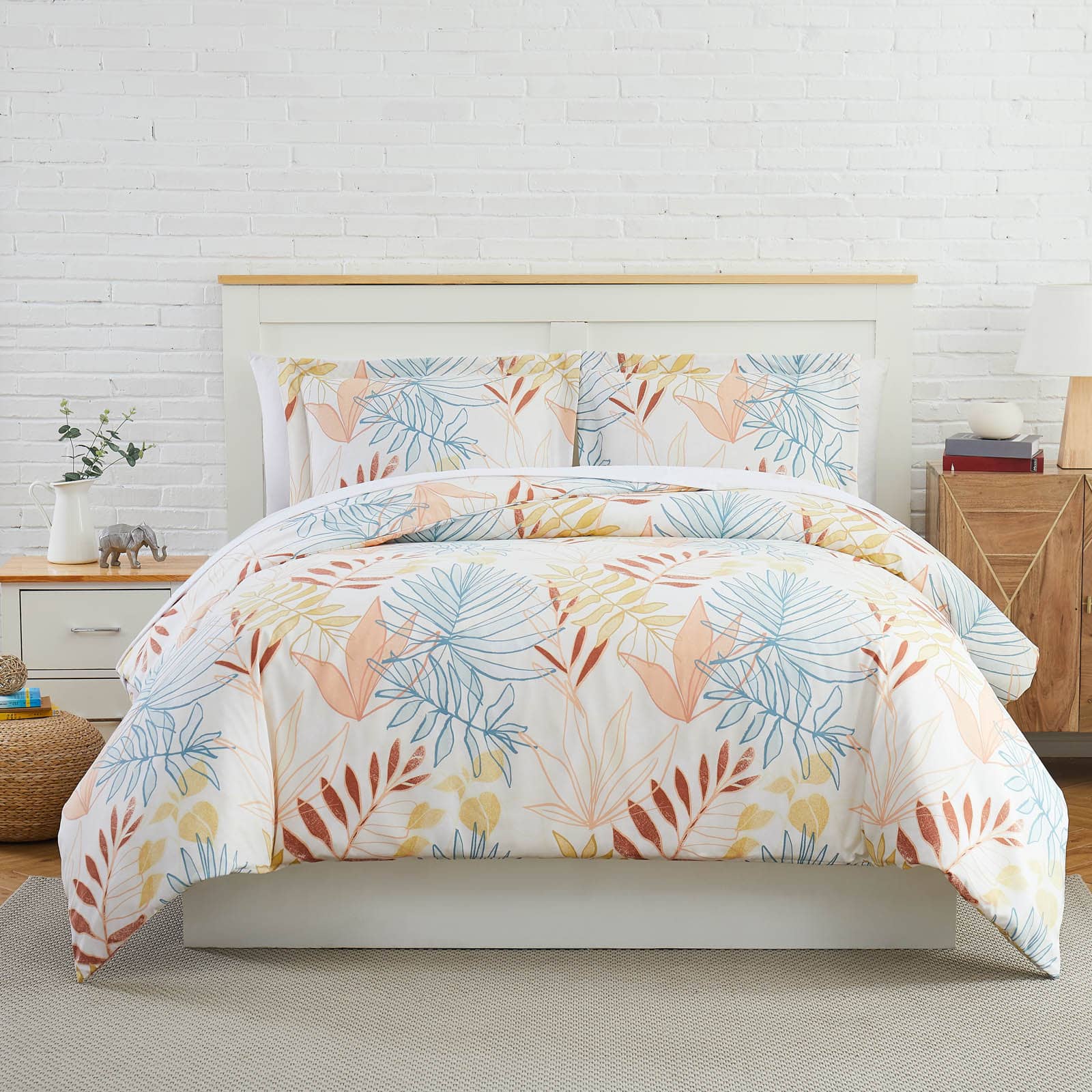 Tropic Leaf Duvet Cover Set