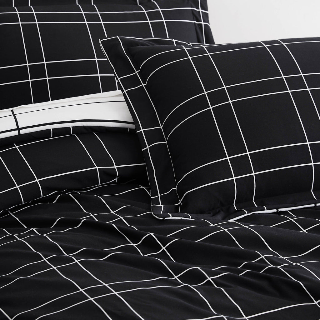 Urban Grid Duvet Cover Set