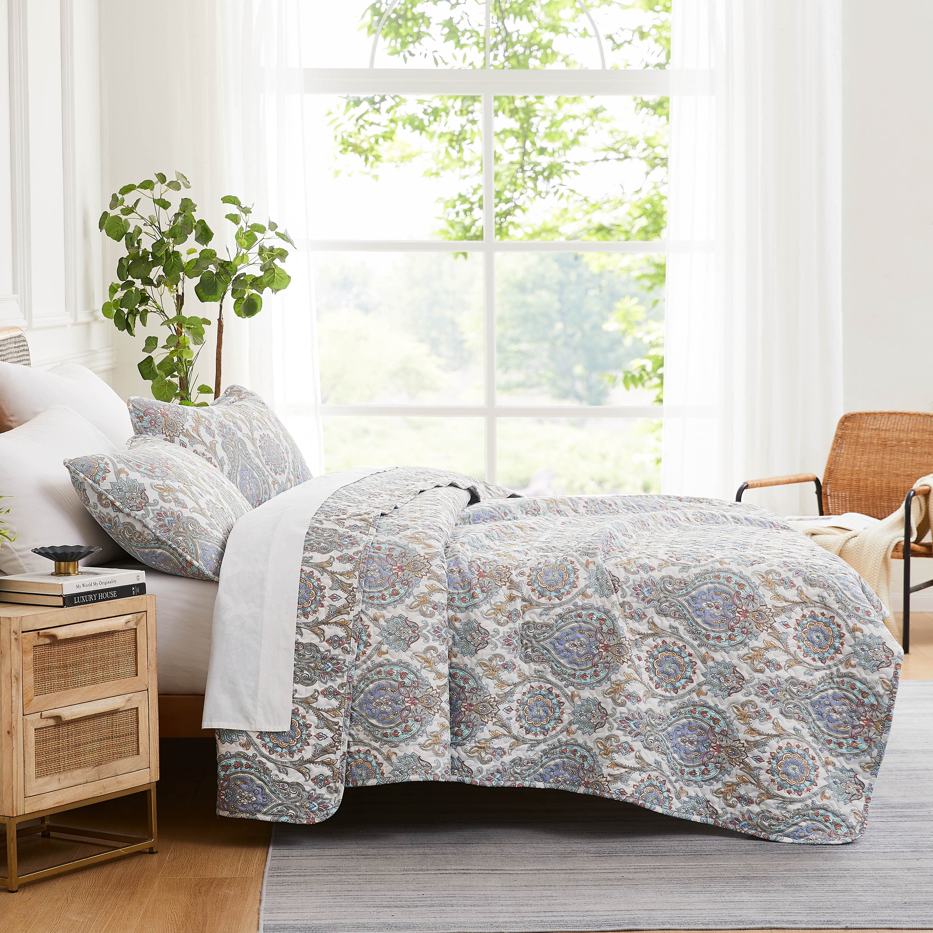 Boho Paisley Quilt Set