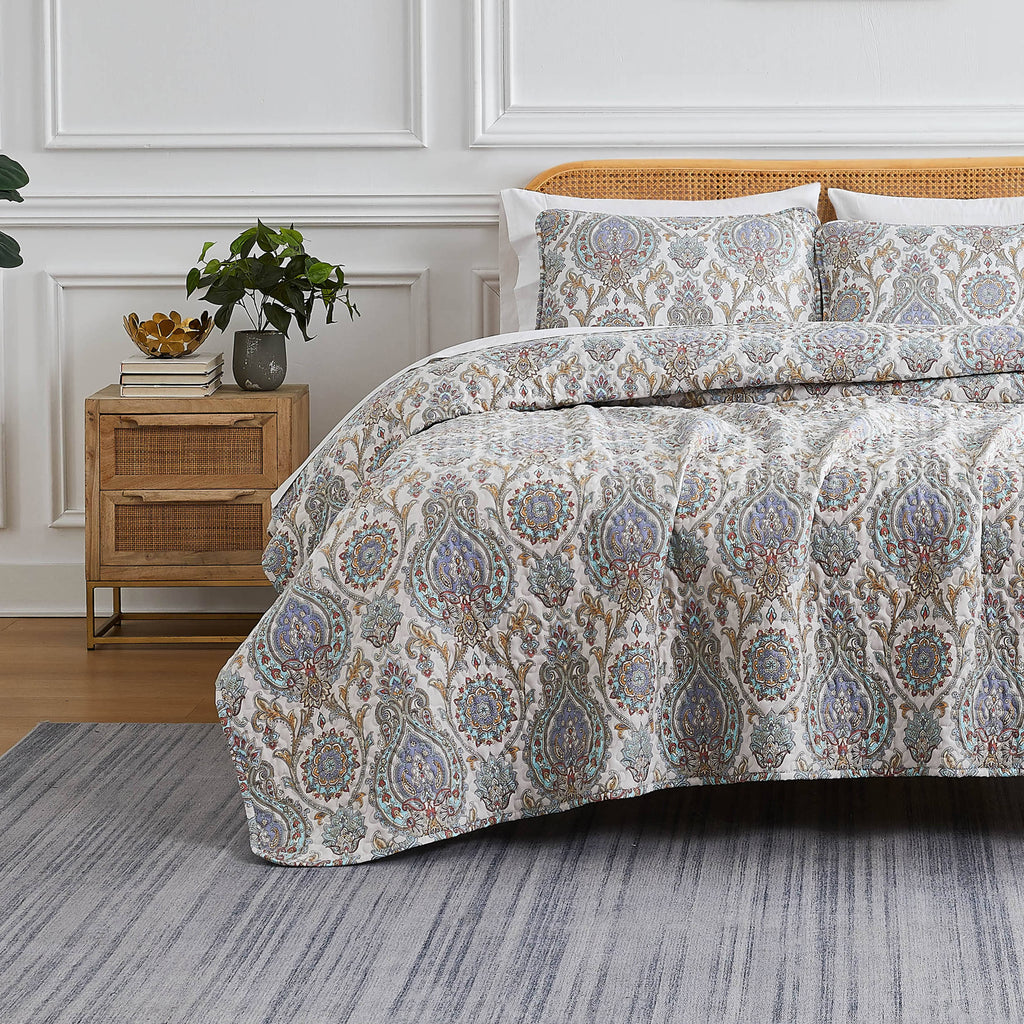 Boho Paisley Quilt Set
