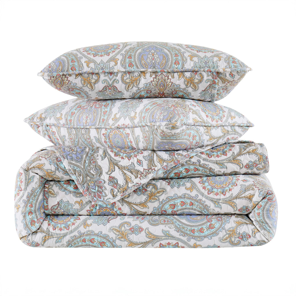 Boho Paisley Quilt Set