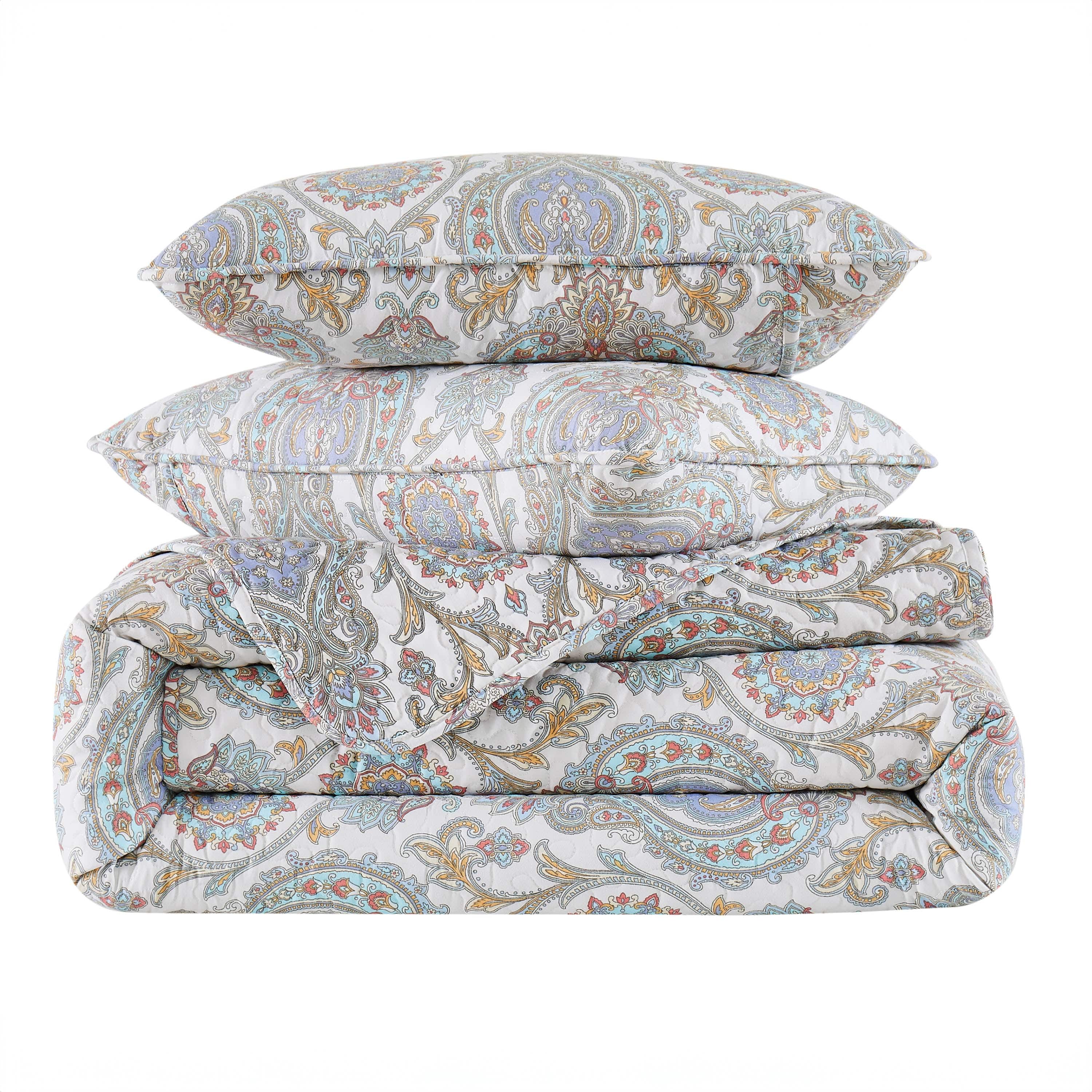 Boho Paisley Quilt Set