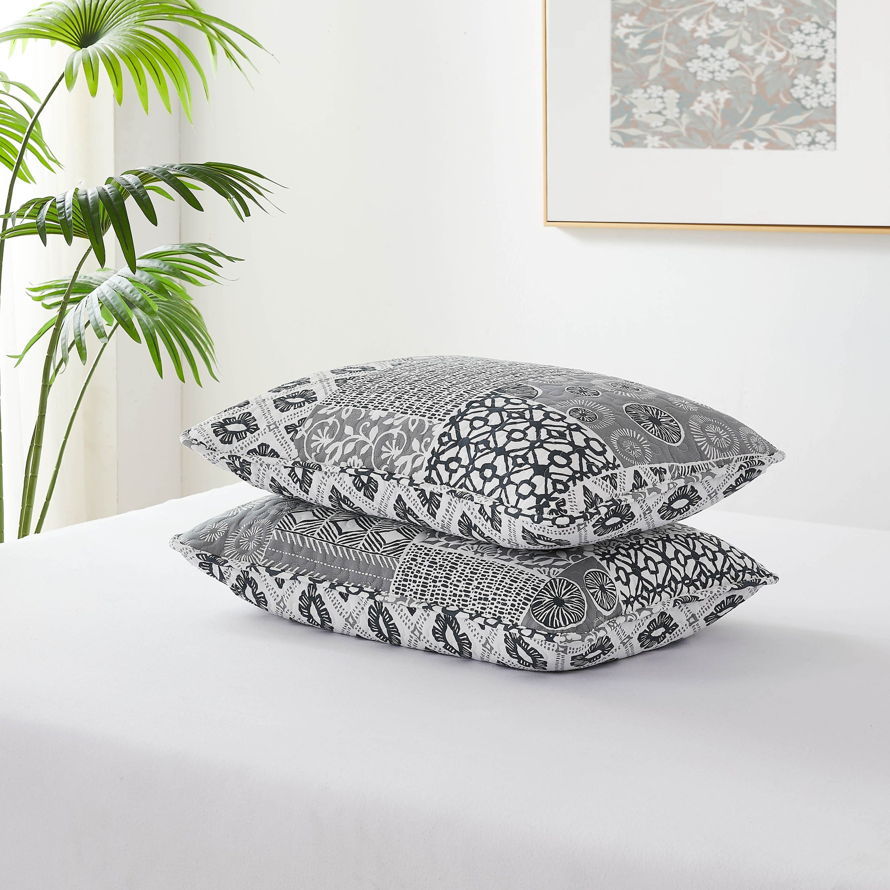 Global Patch Quilted Sham Covers