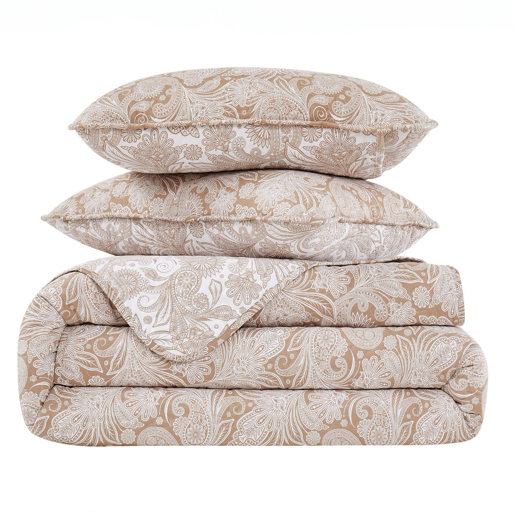 Perfect Paisley Reversible Quilt Set