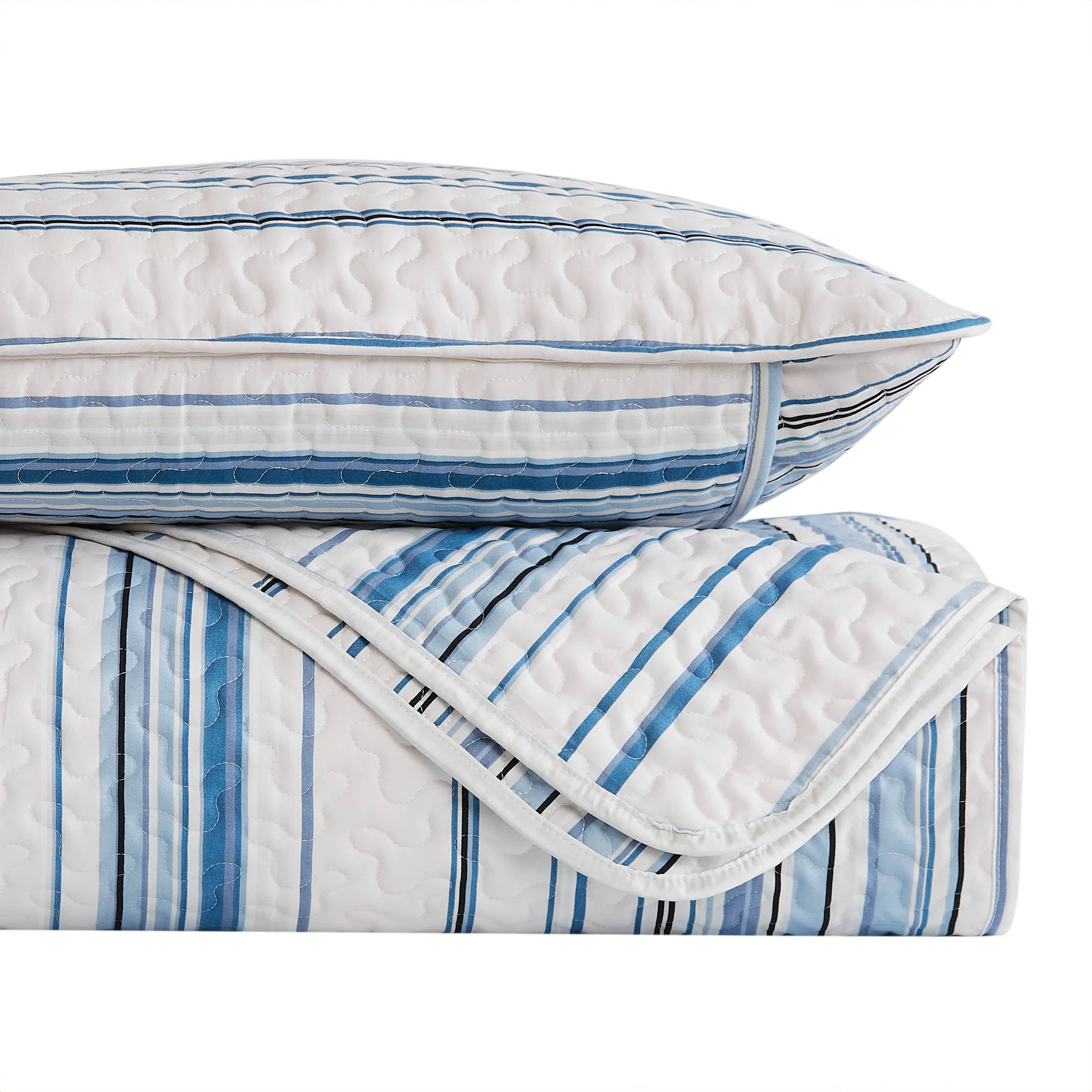 Coastal Stripes Quilt Set