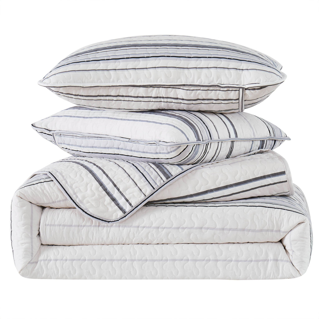 Coastal Stripes Quilt Set
