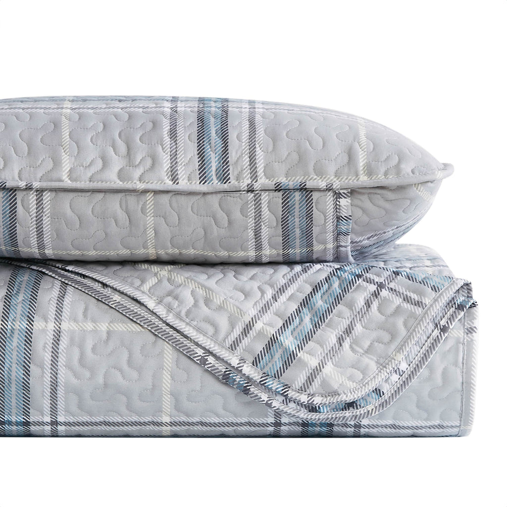 Vilano Plaid Quilt Set