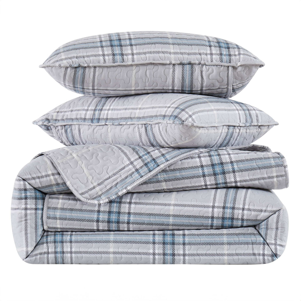 Vilano Plaid Quilt Set