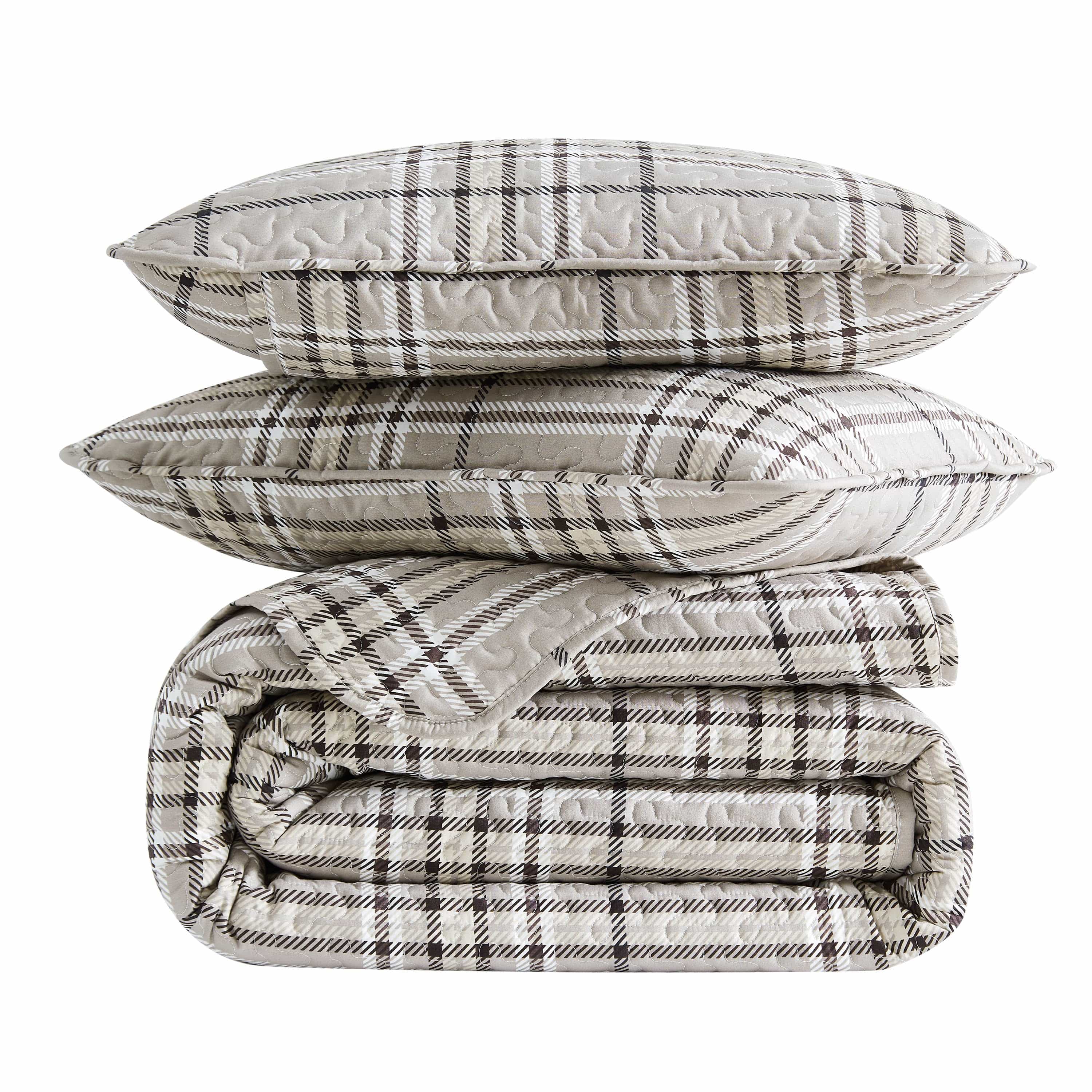 Vilano Plaid Quilt Set