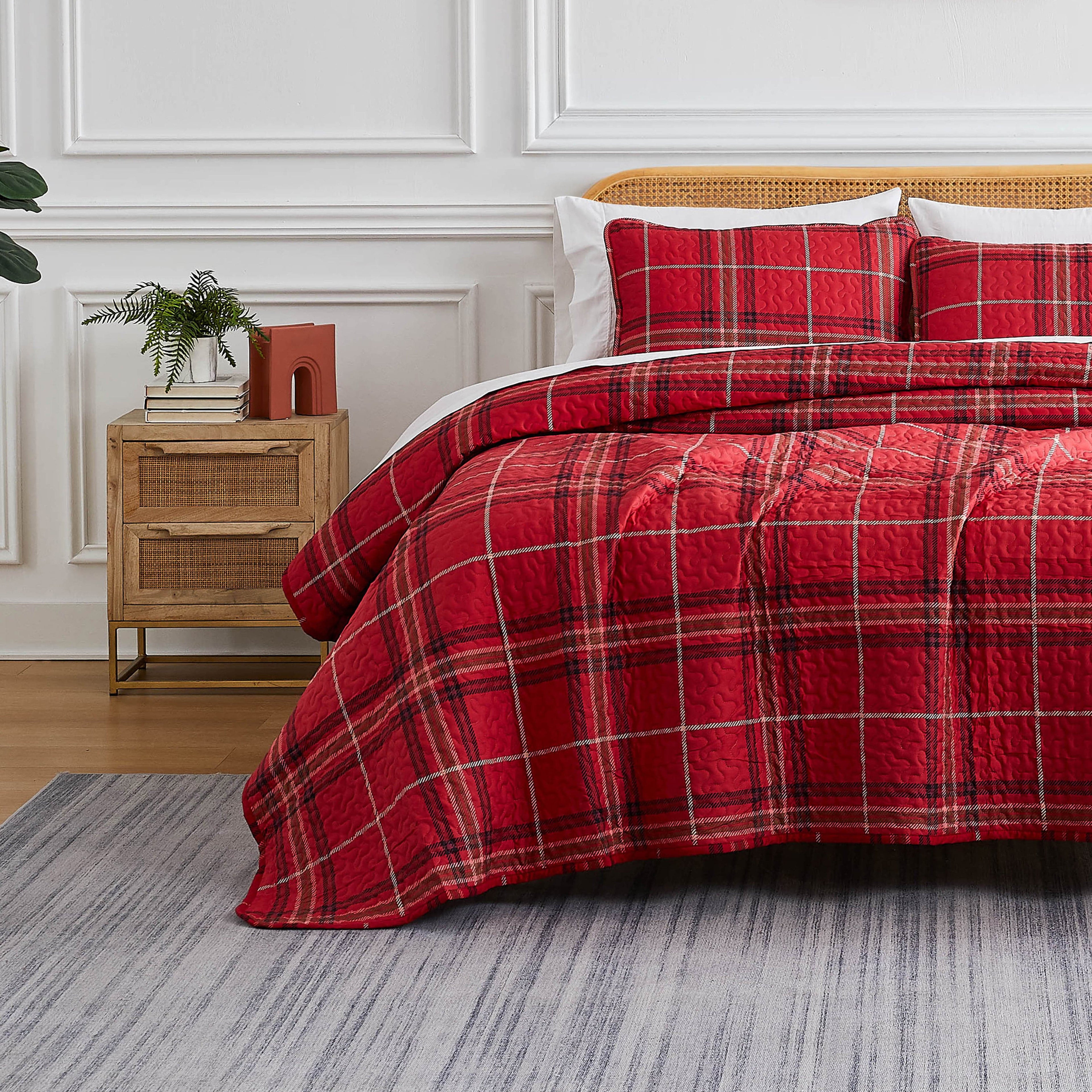 Vilano Plaid Quilt Set