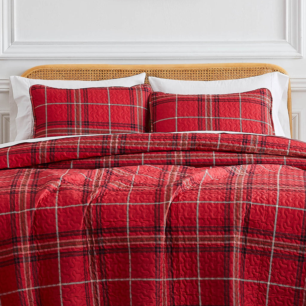Vilano Plaid Quilt Set