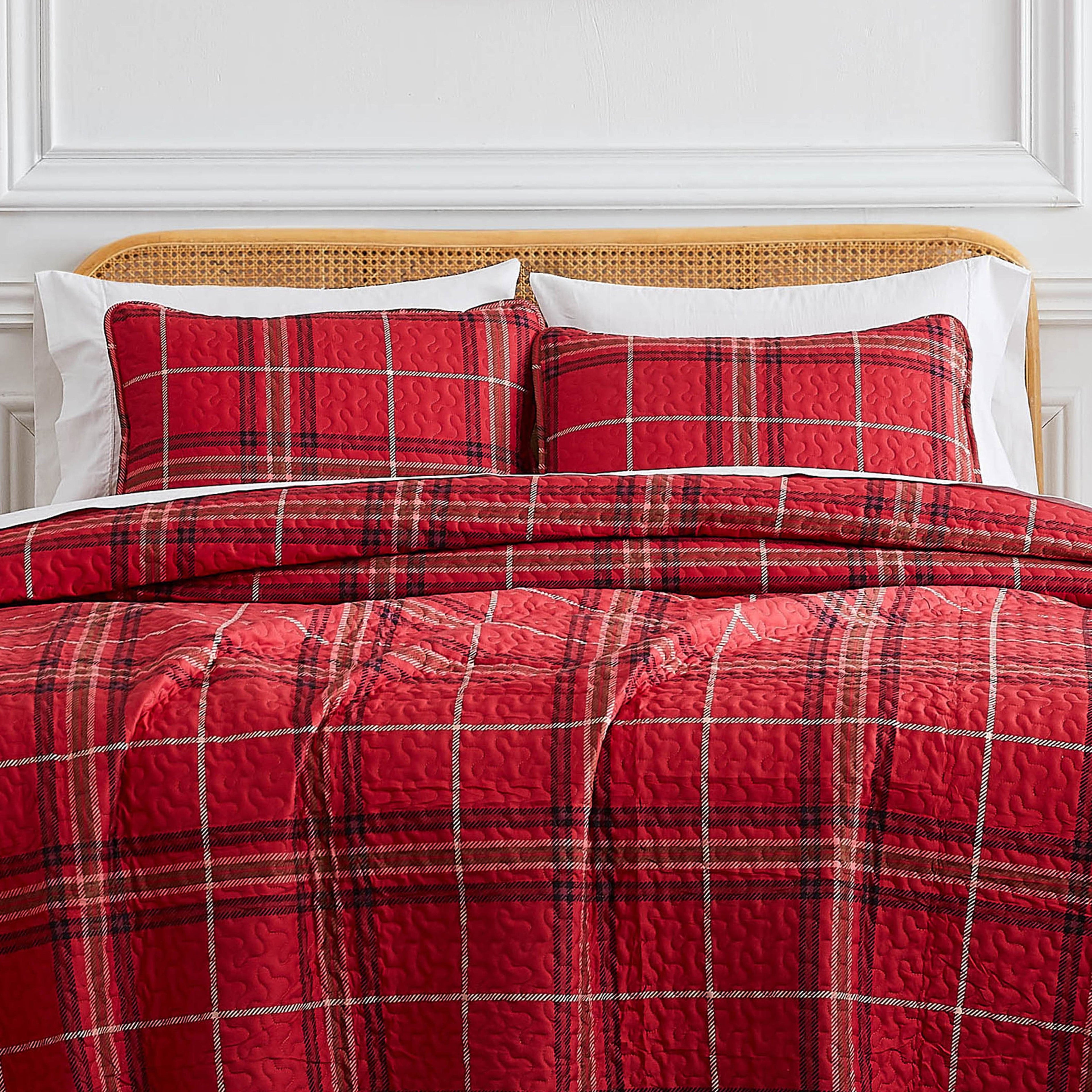 Vilano Plaid Quilt Set