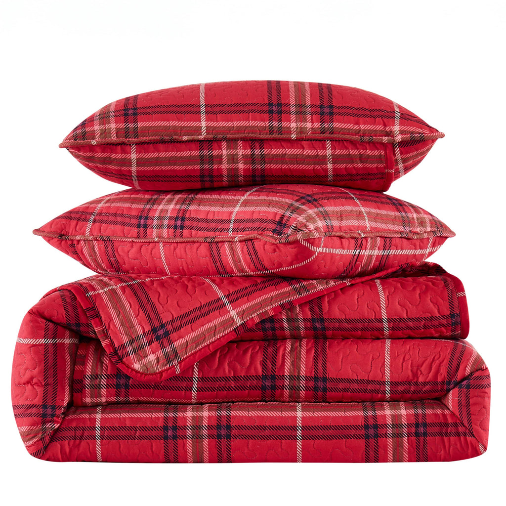 Vilano Plaid Quilt Set