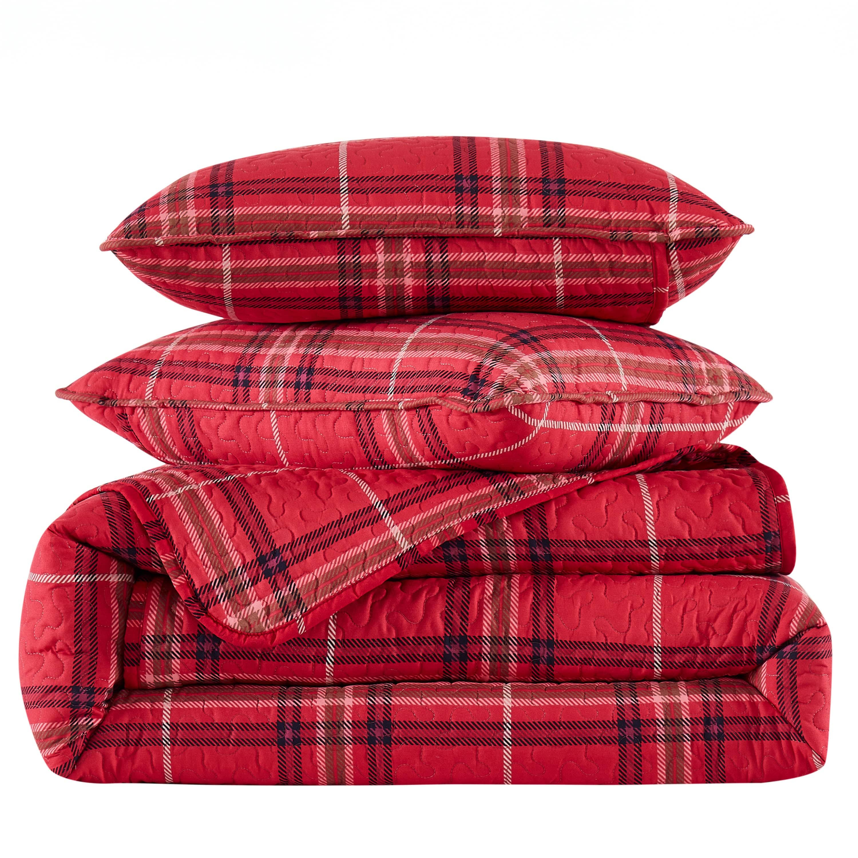 Vilano Plaid Quilt Set