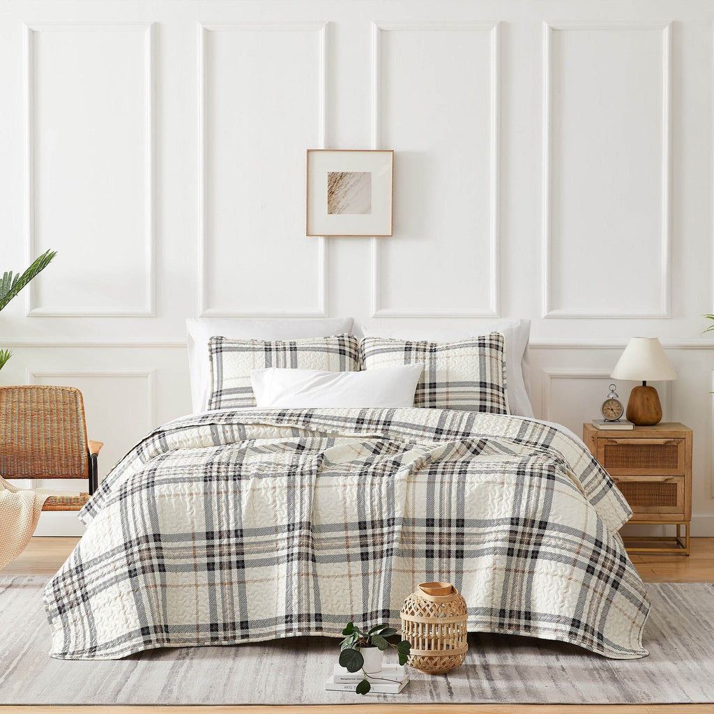 Vilano Plaid Quilt Set