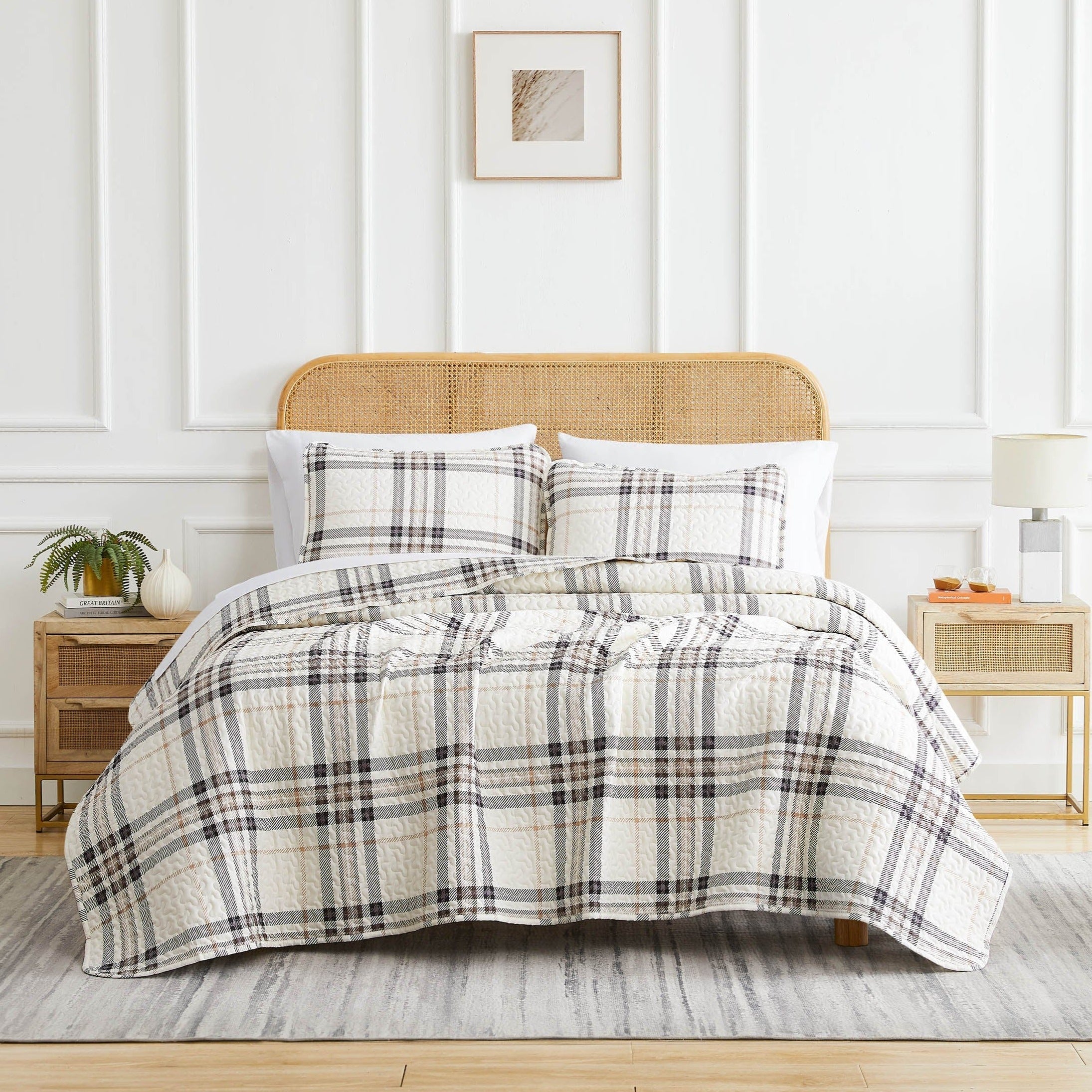 Vilano Plaid Quilt Set