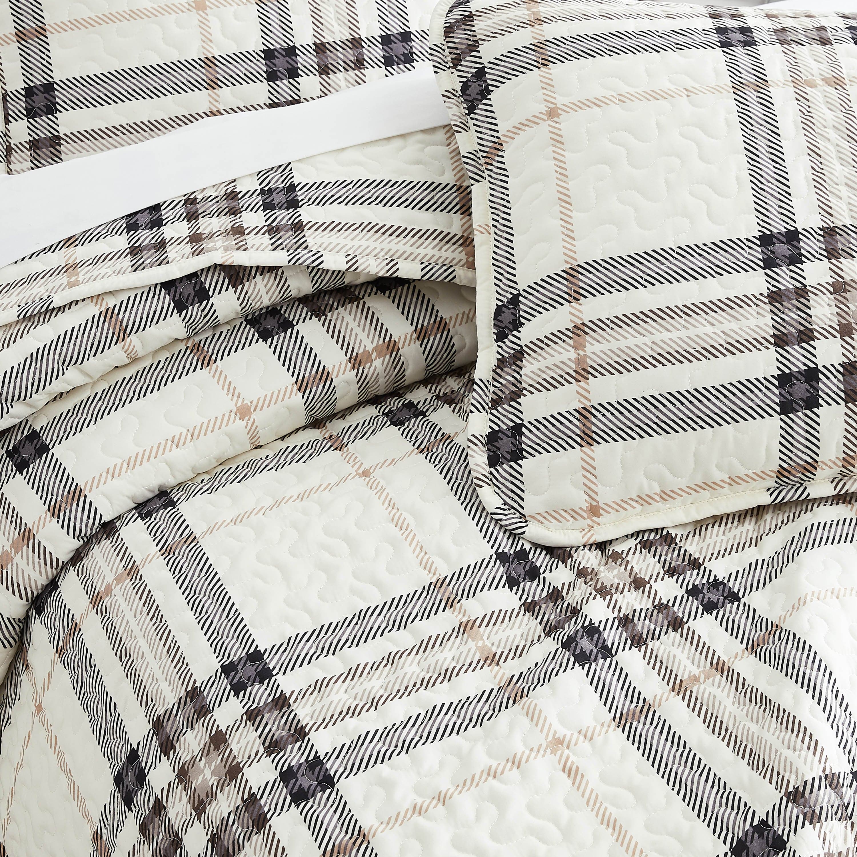 Vilano Plaid Quilt Set