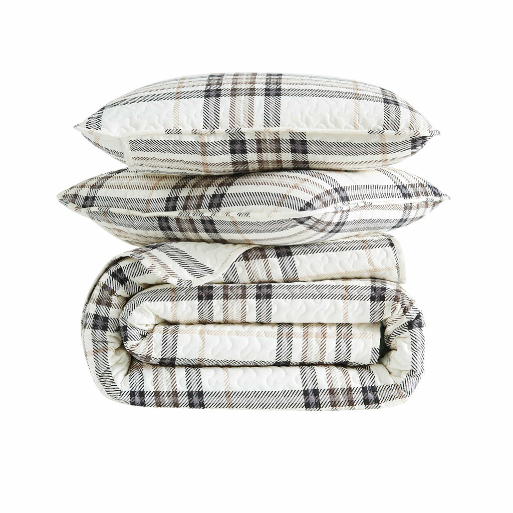 Vilano Plaid Quilt Set