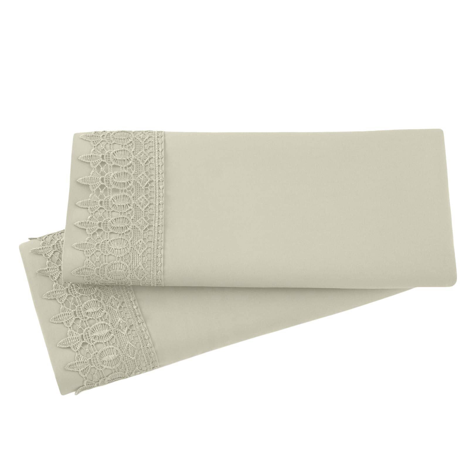 Vilano Lace Hem Pillow Cases