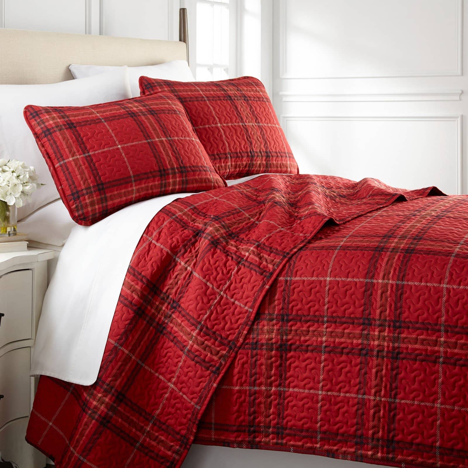 Vilano Plaid Quilt Set
