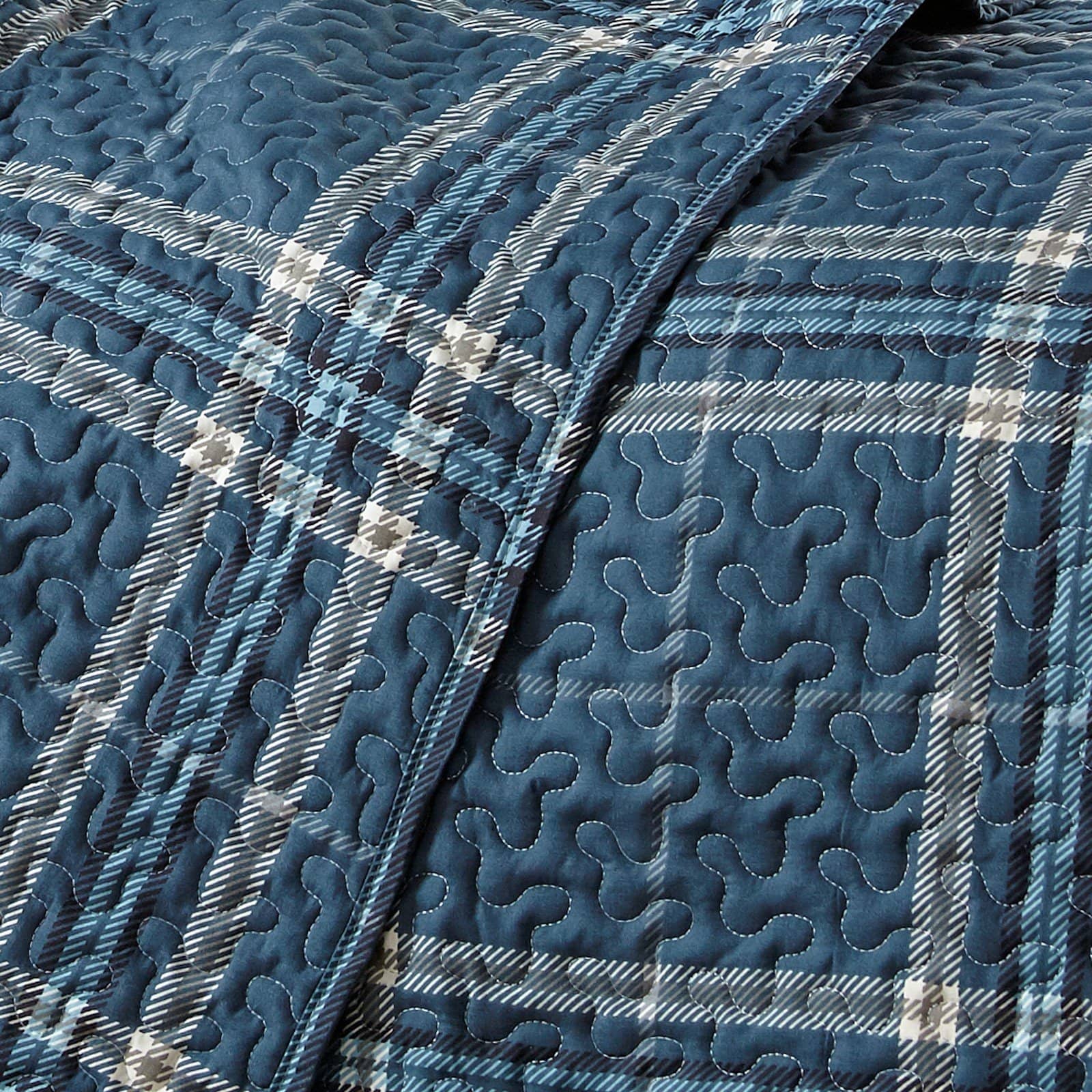 Vilano Plaid Quilt Set