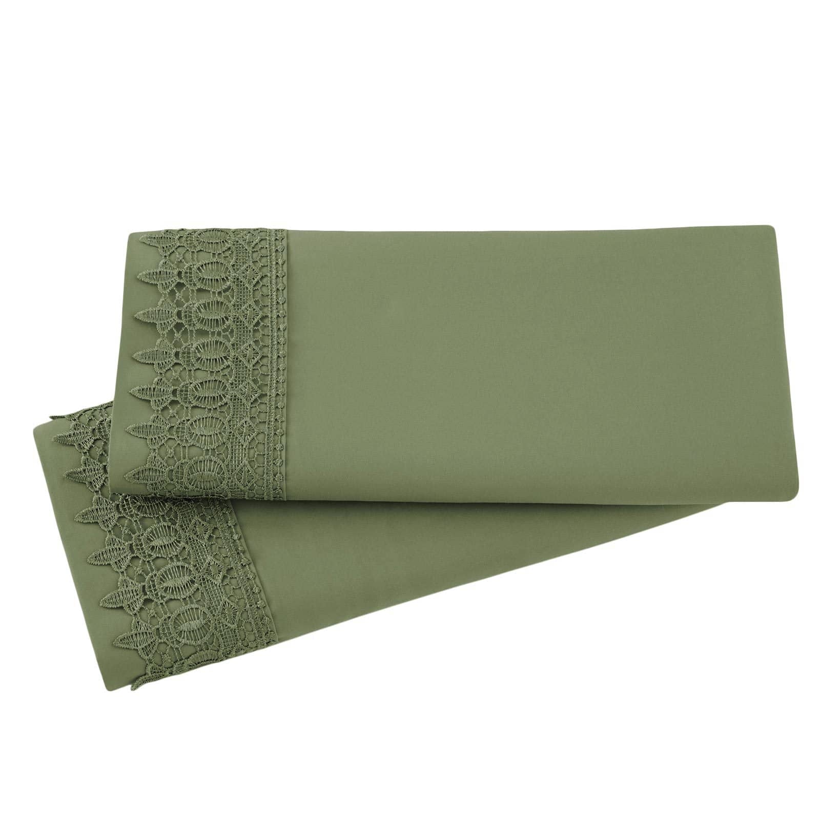 Vilano Lace Hem Pillow Cases