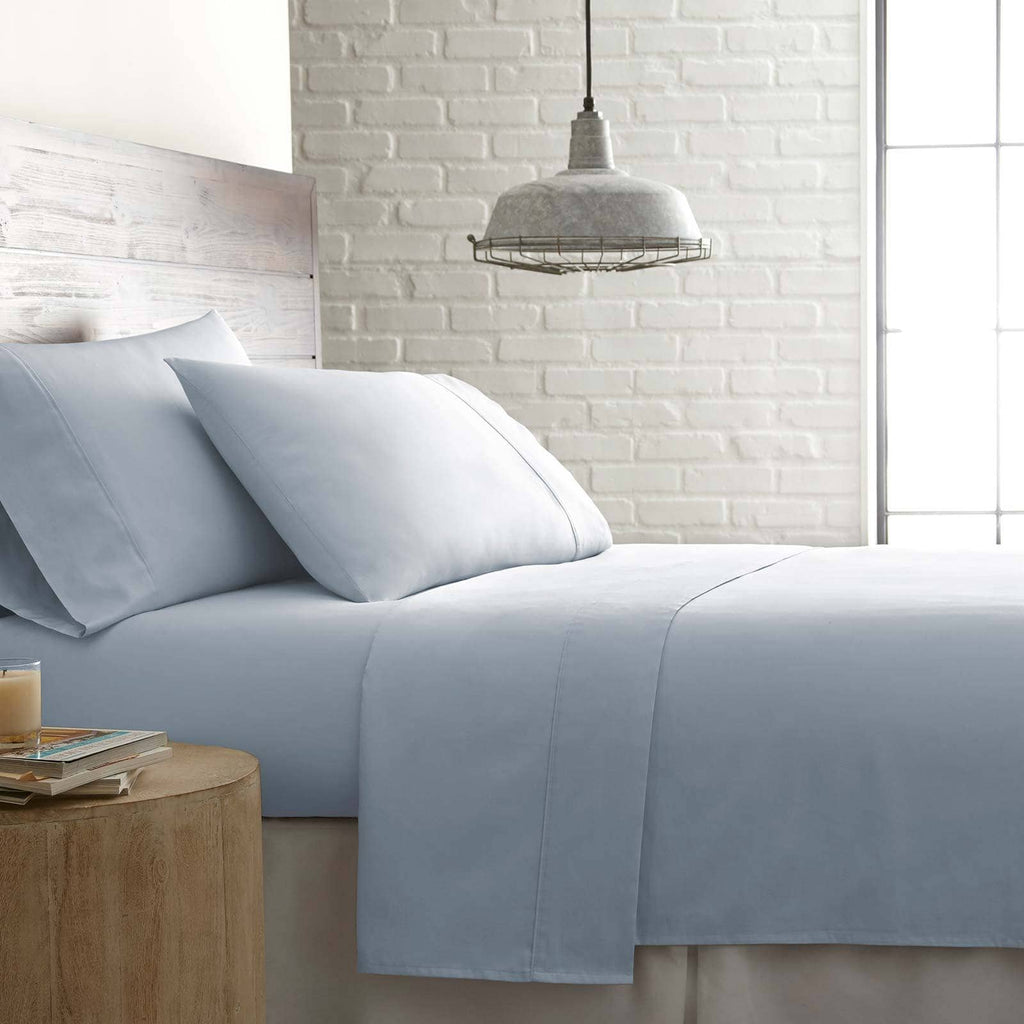 Sweetbrier 100% Cotton Sateen Extra Deep Pocket Sheets Set Luxury Collection in Ballard Blue#color_sateen-ballard-blue