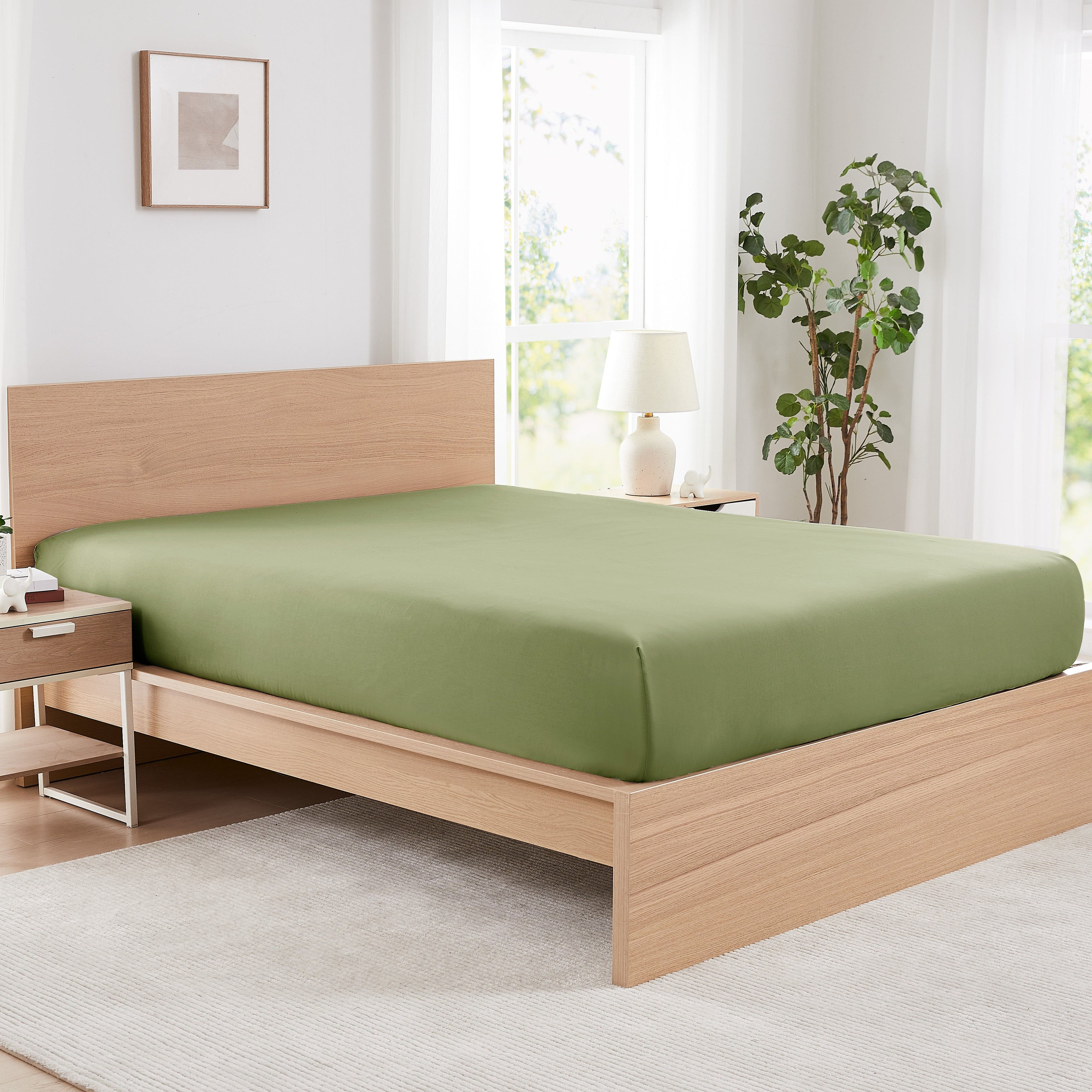  Vilano Fitted Sheet in sage-green#color_vilano-sage-green