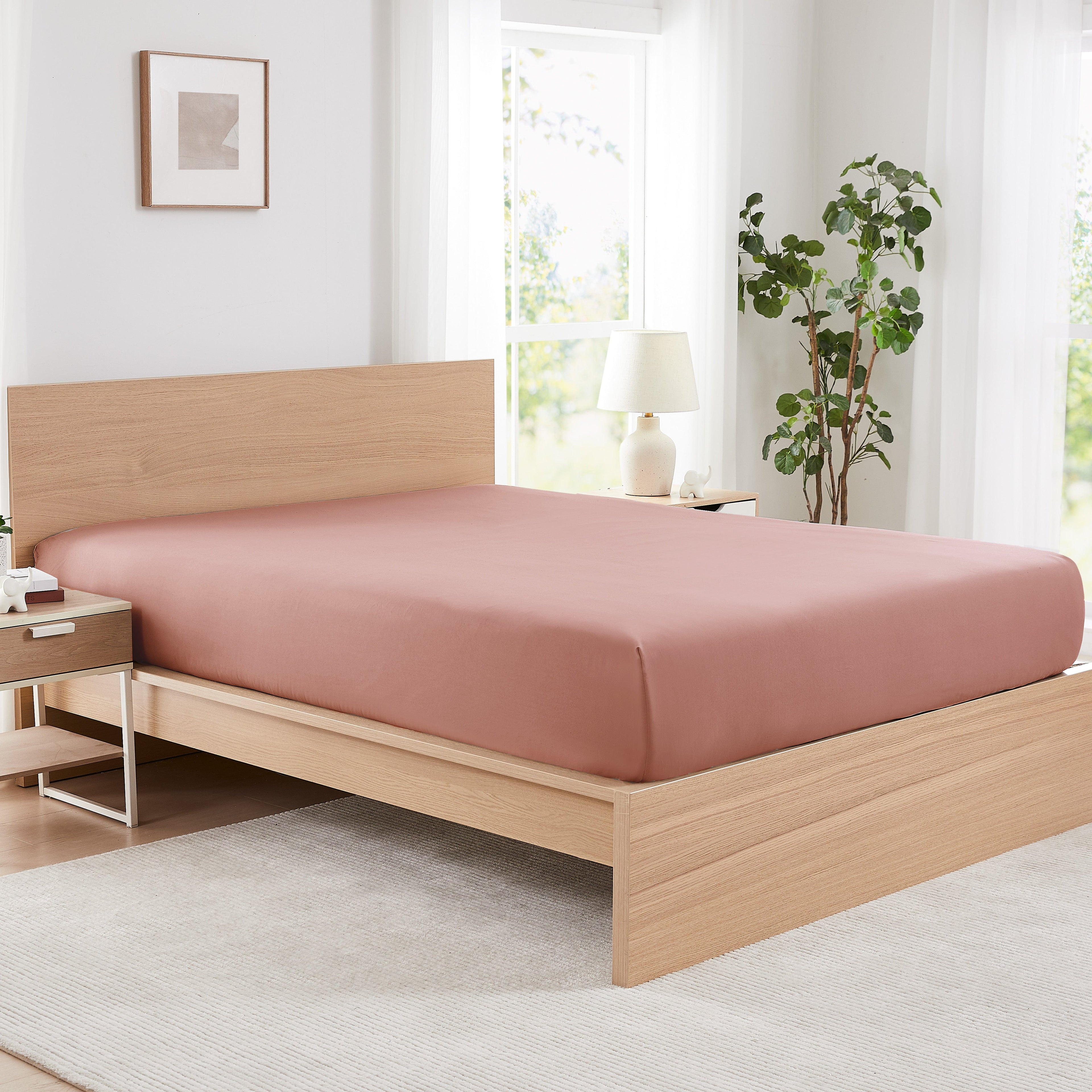  Vilano Fitted Sheet in marsala#color_vilano-marsala
