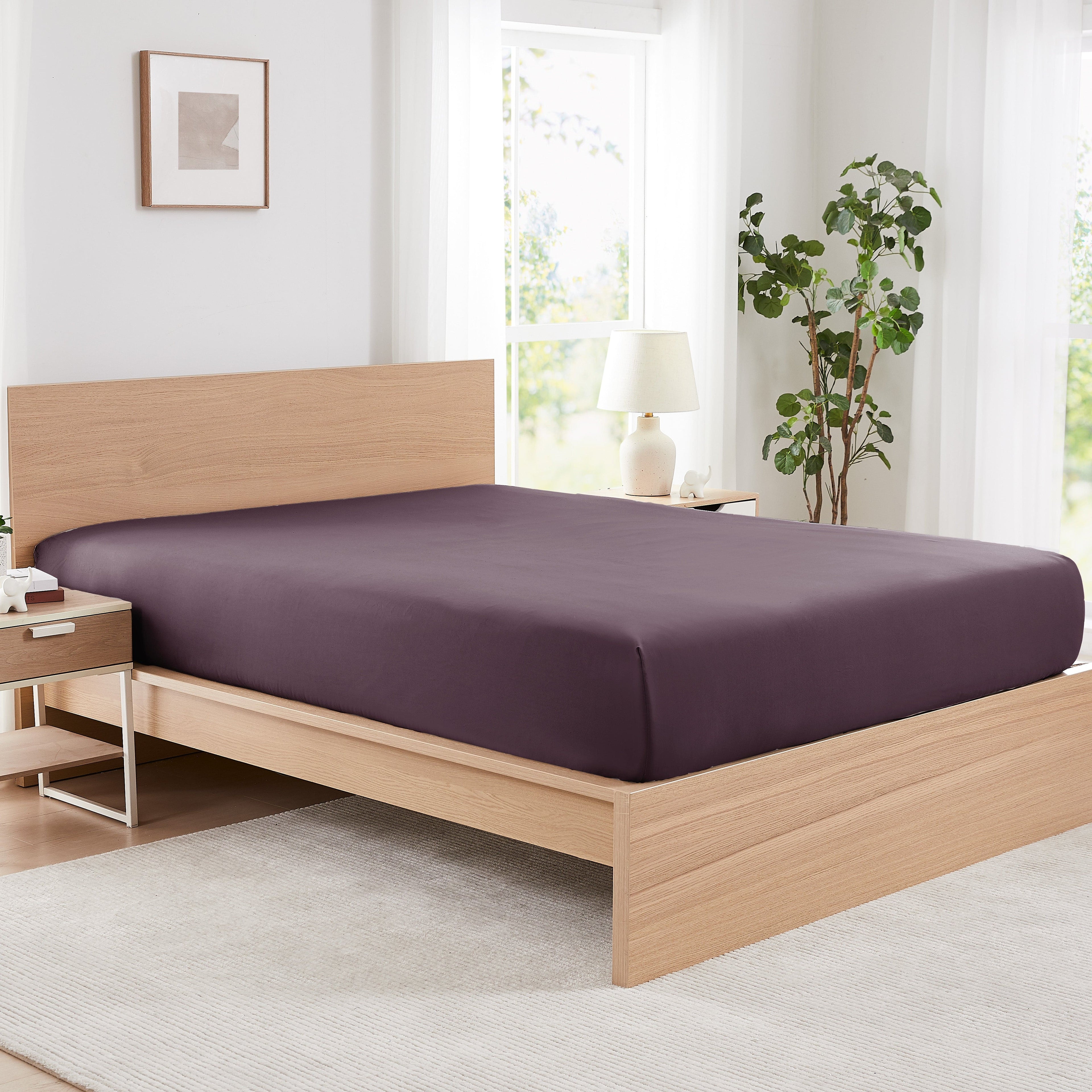  Vilano Fitted Sheet in purple#color_vilano-purple