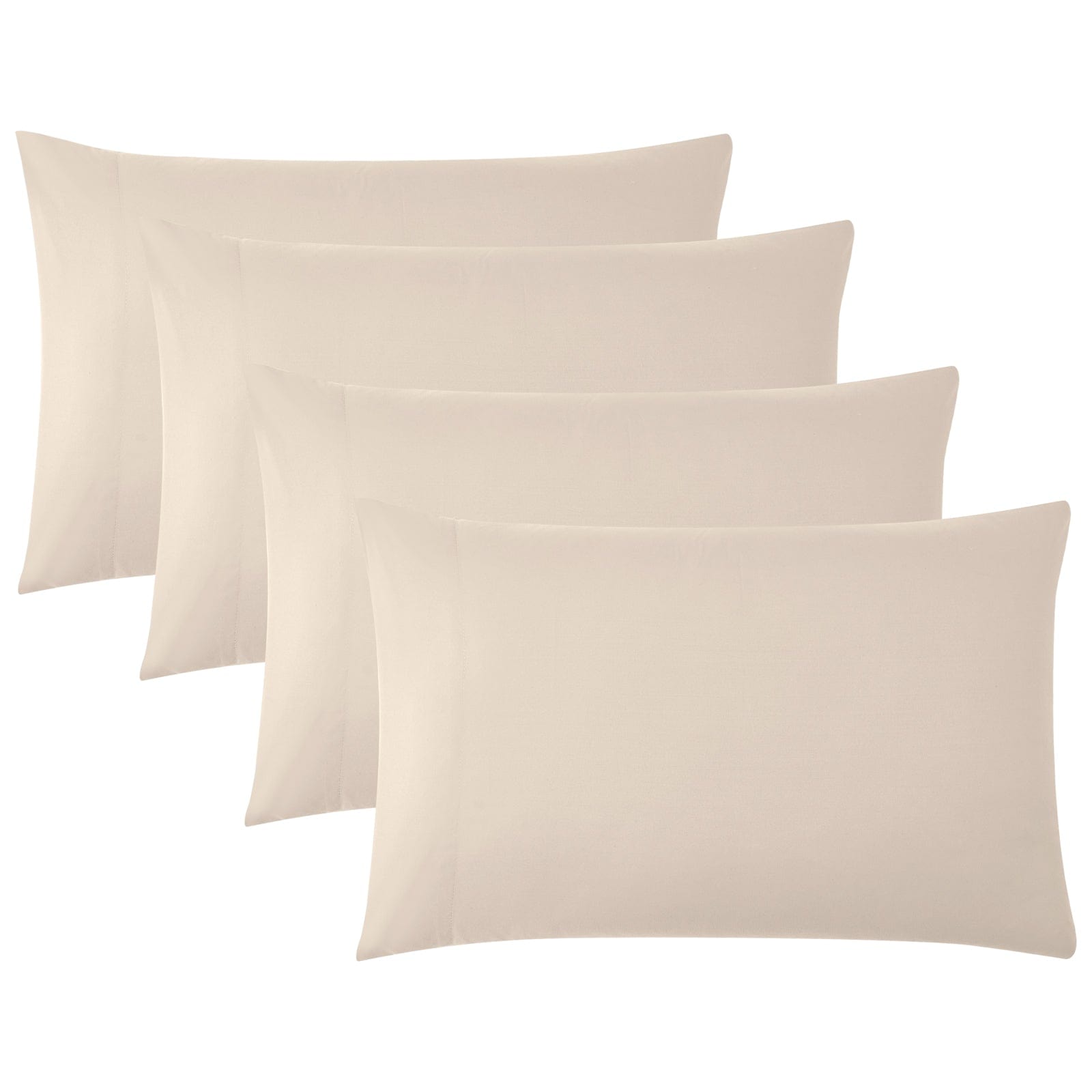 Top View of Vilano 4PC Pillowcase Set in Bone#color_vilano-bone