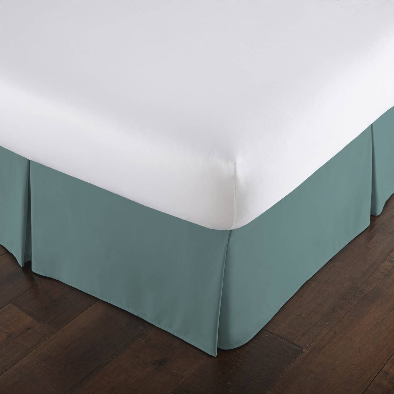 Vilano Pleated Bed Skirt in Steel Blue#color_vilano-steel-blue