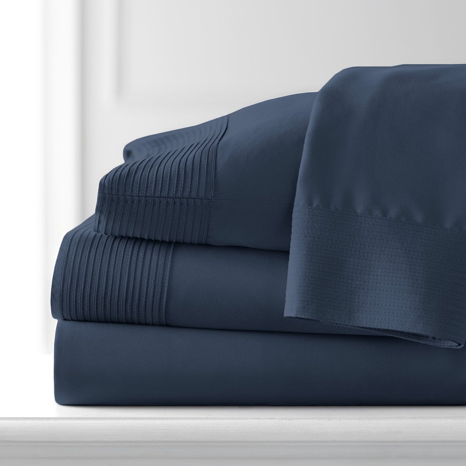 Vilano Extra Deep Pocket Pleated Sheet Set