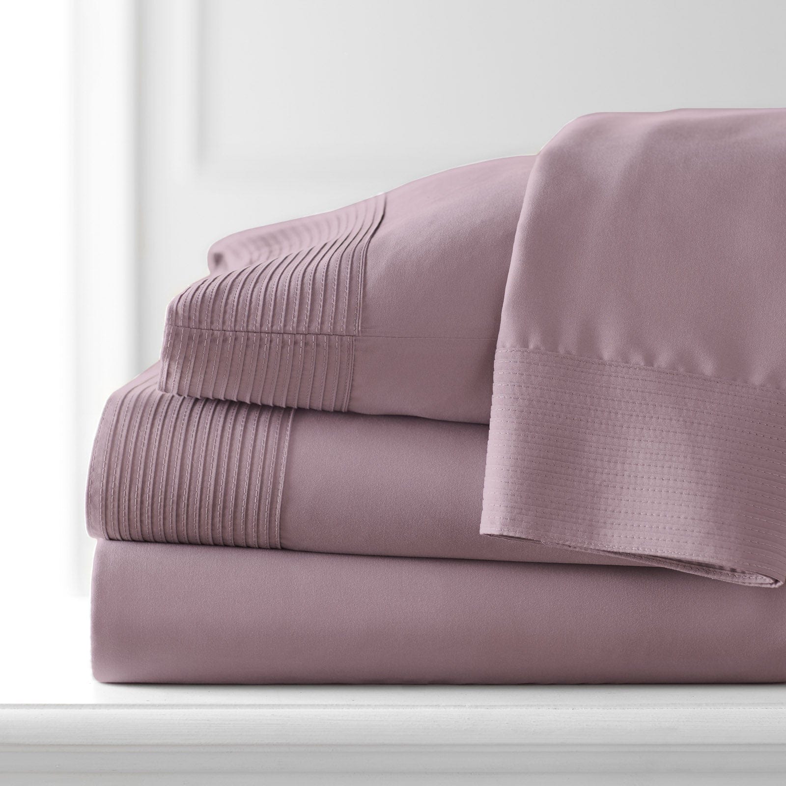 Vilano Extra Deep Pocket Pleated Sheet Set