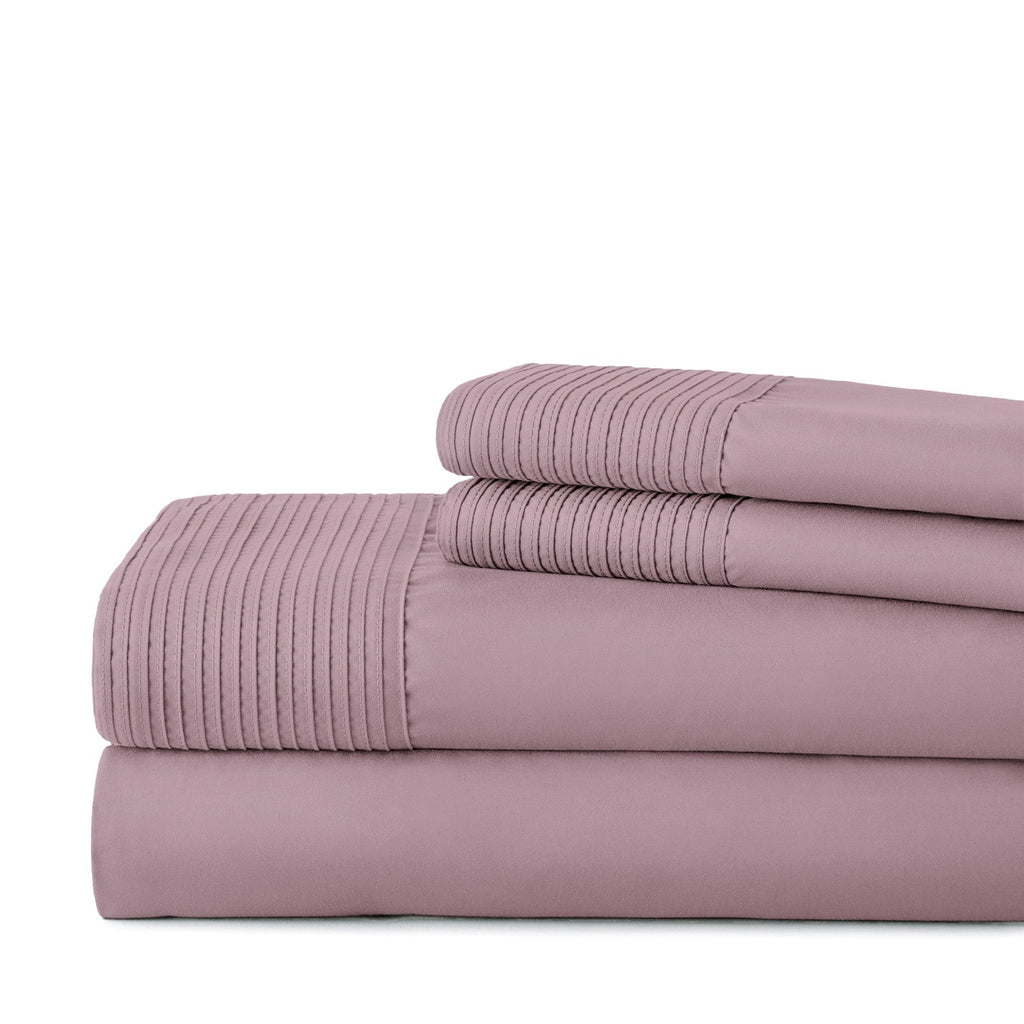 Vilano Extra Deep Pocket Pleated Sheet Set