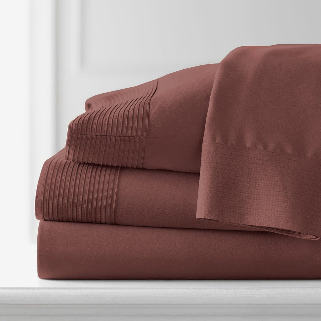 Vilano Extra Deep Pocket Pleated Sheet Set