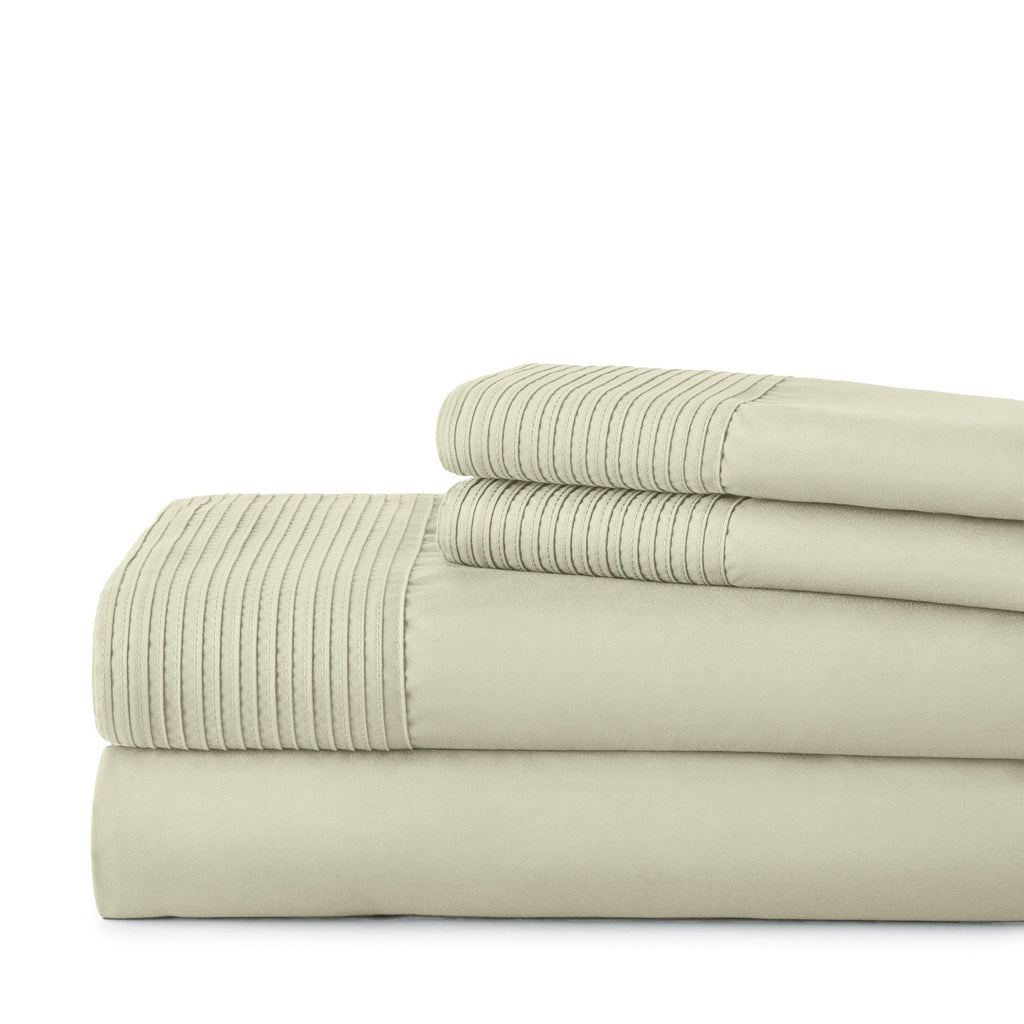Vilano Extra Deep Pocket Pleated Sheet Set