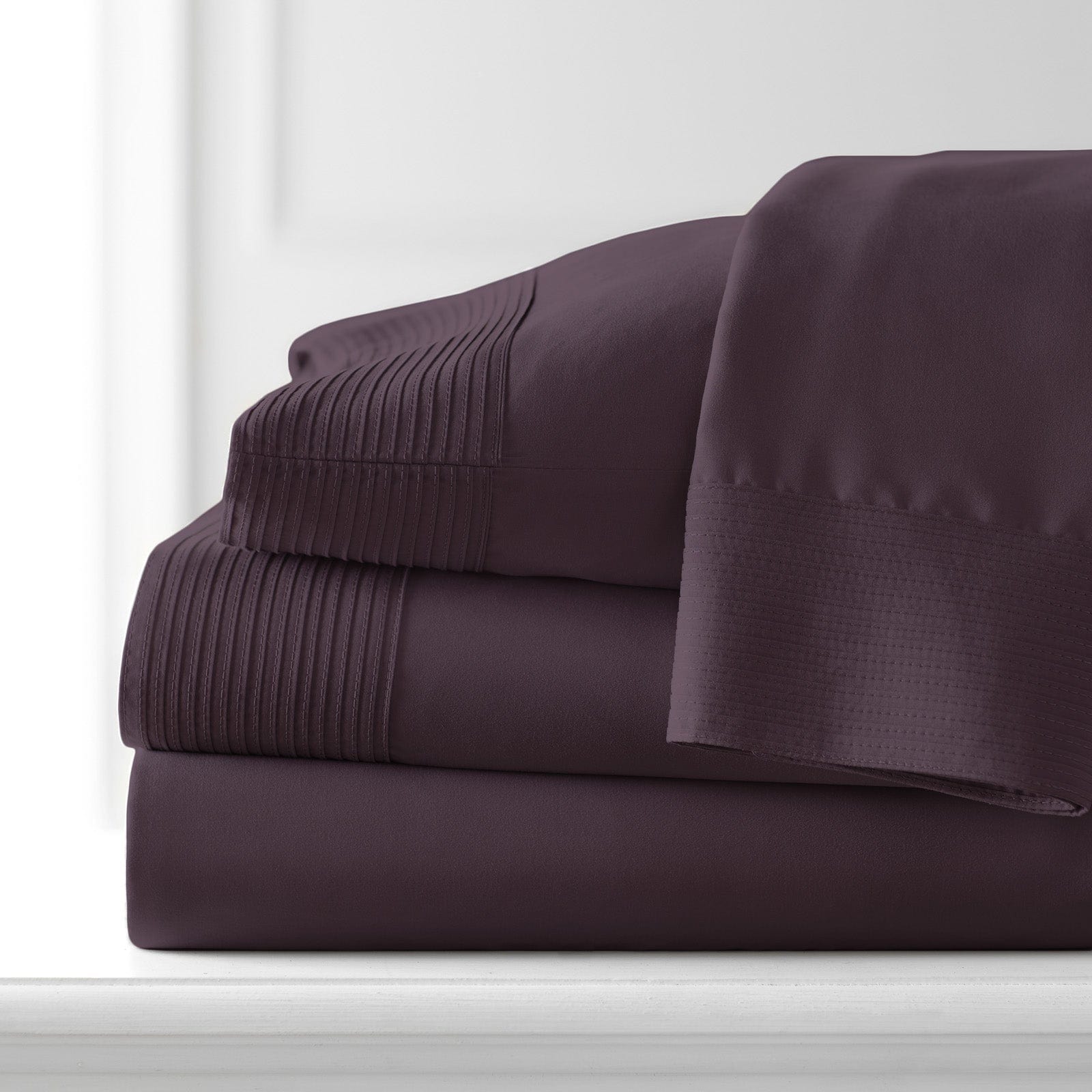 Vilano Extra Deep Pocket Pleated Sheet Set