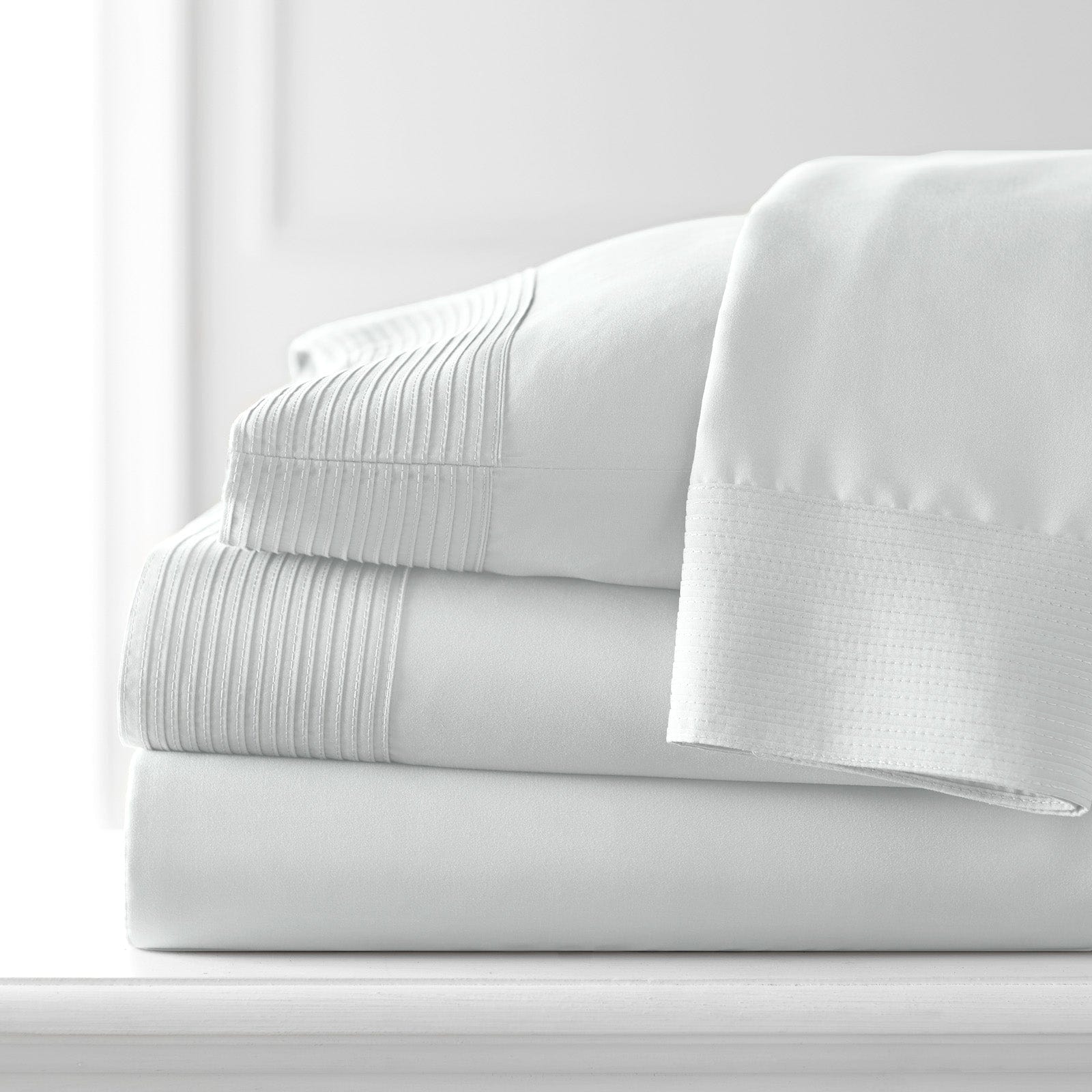 Vilano Extra Deep Pocket Pleated Sheet Set