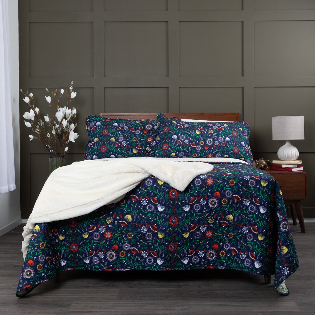 Boho Bloom Reversible Quilt Set